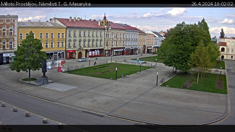Město Prostějov - Náměstí T. G. Masaryka - 26.4.2024 v 18:02