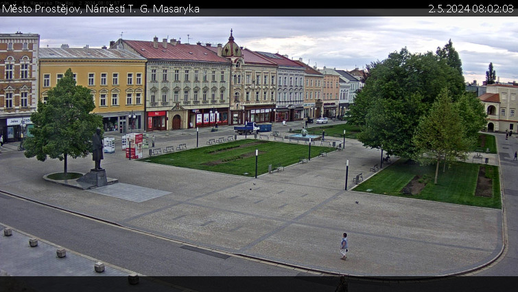 Město Prostějov - Náměstí T. G. Masaryka - 2.5.2024 v 08:02