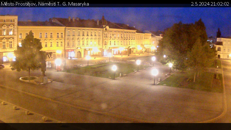 Město Prostějov - Náměstí T. G. Masaryka - 2.5.2024 v 21:02