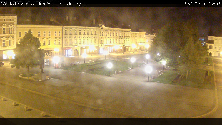 Město Prostějov - Náměstí T. G. Masaryka - 3.5.2024 v 01:02