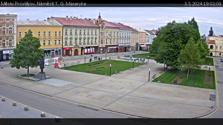 Město Prostějov - Náměstí T. G. Masaryka - 3.5.2024 v 19:02