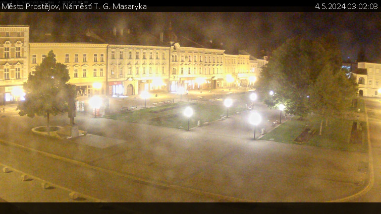 Město Prostějov - Náměstí T. G. Masaryka - 4.5.2024 v 03:02