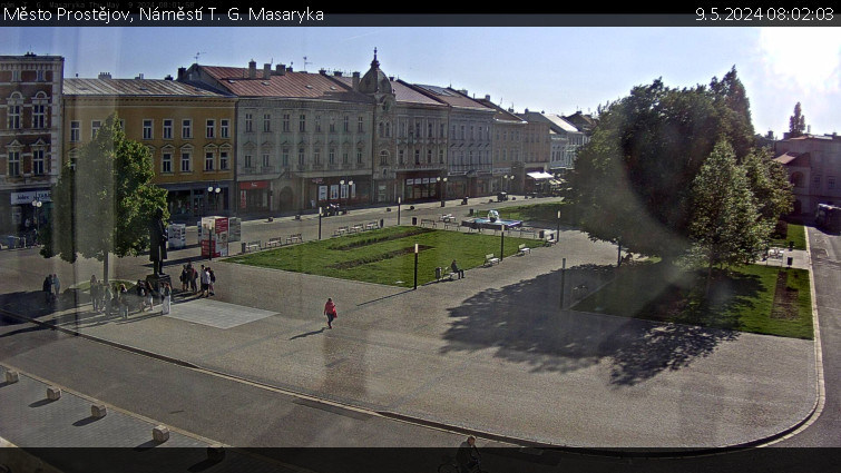 Město Prostějov - Náměstí T. G. Masaryka - 9.5.2024 v 08:02