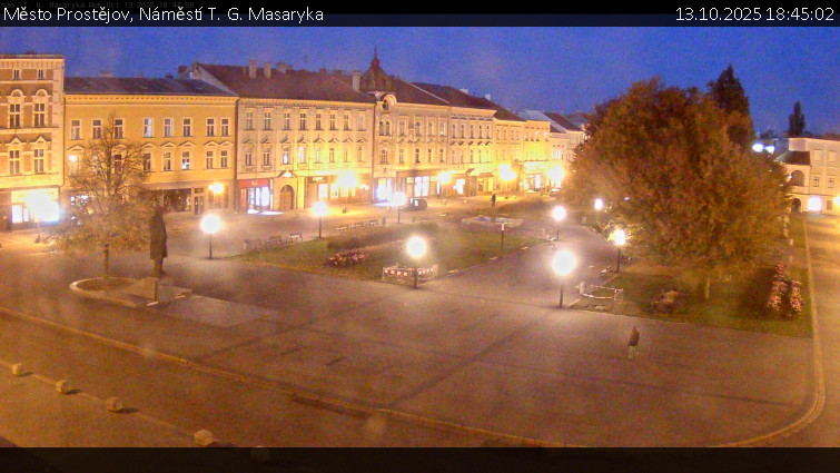 Město Prostějov - Náměstí T. G. Masaryka - 13.10.2025 v 18:45 Město Prostějov - Náměstí T. G. Masaryka - 13.10.2025 v 18:45