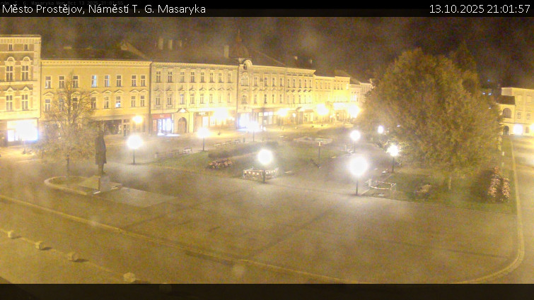 Město Prostějov - Náměstí T. G. Masaryka - 13.10.2025 v 21:01 Město Prostějov - Náměstí T. G. Masaryka - 13.10.2025 v 21:01