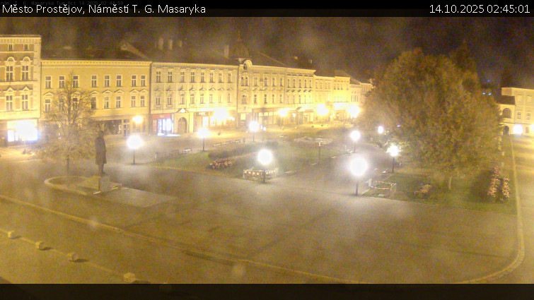 Město Prostějov - Náměstí T. G. Masaryka - 14.10.2025 v 02:45 Město Prostějov - Náměstí T. G. Masaryka - 14.10.2025 v 02:45