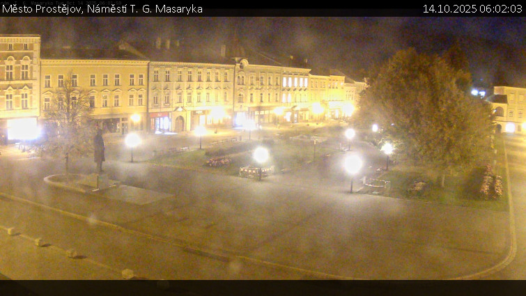 Město Prostějov - Náměstí T. G. Masaryka - 14.10.2025 v 06:02 Město Prostějov - Náměstí T. G. Masaryka - 14.10.2025 v 06:02