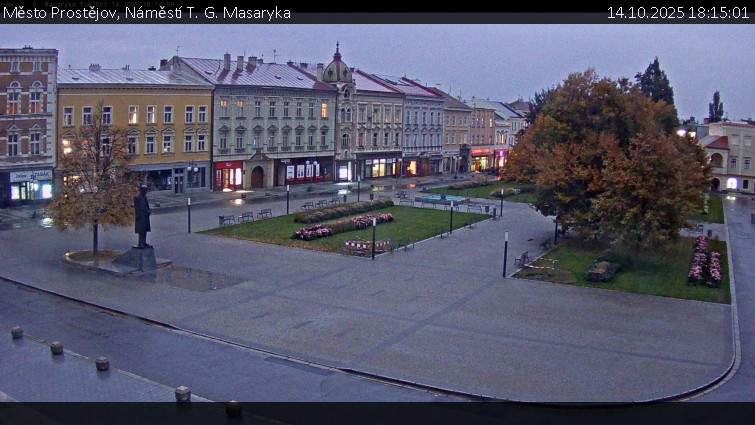Město Prostějov - Náměstí T. G. Masaryka - 14.10.2025 v 18:15 Město Prostějov - Náměstí T. G. Masaryka - 14.10.2025 v 18:15
