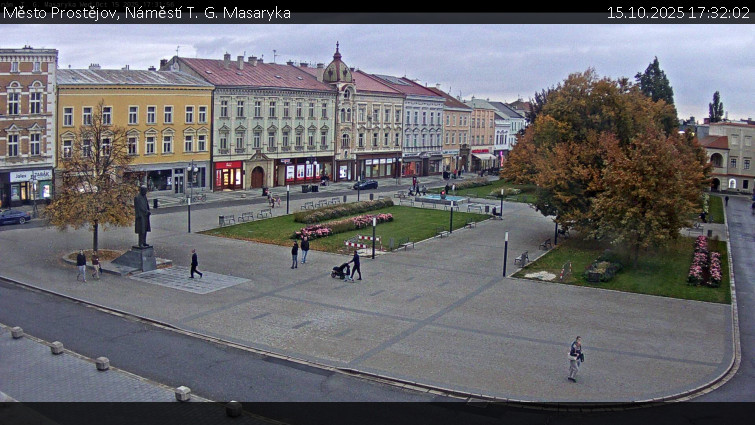 Město Prostějov - Náměstí T. G. Masaryka - 15.10.2025 v 17:32 Město Prostějov - Náměstí T. G. Masaryka - 15.10.2025 v 17:32
