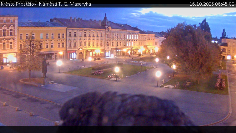 Město Prostějov - Náměstí T. G. Masaryka - 16.10.2025 v 06:45 Město Prostějov - Náměstí T. G. Masaryka - 16.10.2025 v 06:45