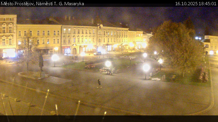 Město Prostějov - Náměstí T. G. Masaryka - 16.10.2025 v 18:45 Město Prostějov - Náměstí T. G. Masaryka - 16.10.2025 v 18:45