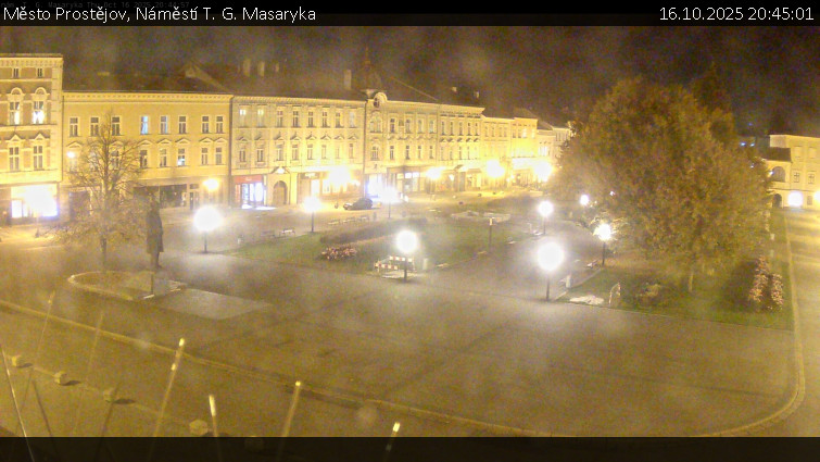 Město Prostějov - Náměstí T. G. Masaryka - 16.10.2025 v 20:45 Město Prostějov - Náměstí T. G. Masaryka - 16.10.2025 v 20:45