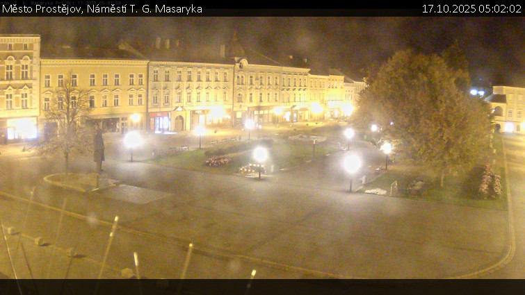 Město Prostějov - Náměstí T. G. Masaryka - 17.10.2025 v 05:02 Město Prostějov - Náměstí T. G. Masaryka - 17.10.2025 v 05:02