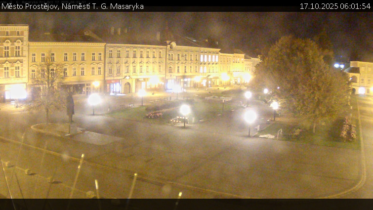 Město Prostějov - Náměstí T. G. Masaryka - 17.10.2025 v 06:01 Město Prostějov - Náměstí T. G. Masaryka - 17.10.2025 v 06:01