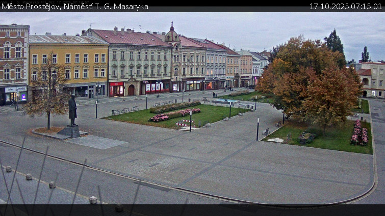 Město Prostějov - Náměstí T. G. Masaryka - 17.10.2025 v 07:15 Město Prostějov - Náměstí T. G. Masaryka - 17.10.2025 v 07:15