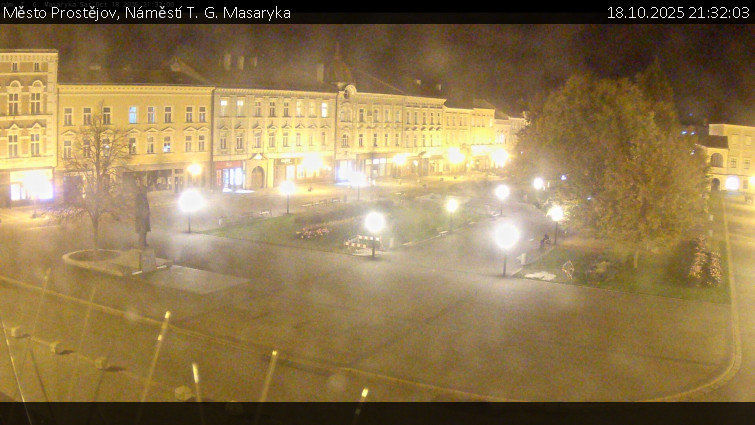 Město Prostějov - Náměstí T. G. Masaryka - 18.10.2025 v 21:32 Město Prostějov - Náměstí T. G. Masaryka - 18.10.2025 v 21:32