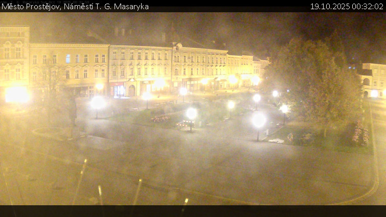 Město Prostějov - Náměstí T. G. Masaryka - 19.10.2025 v 00:32 Město Prostějov - Náměstí T. G. Masaryka - 19.10.2025 v 00:32
