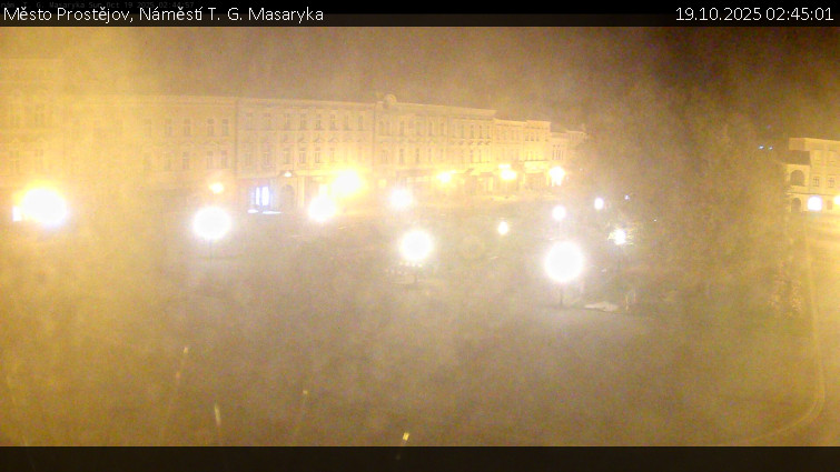 Město Prostějov - Náměstí T. G. Masaryka - 19.10.2025 v 02:45 Město Prostějov - Náměstí T. G. Masaryka - 19.10.2025 v 02:45