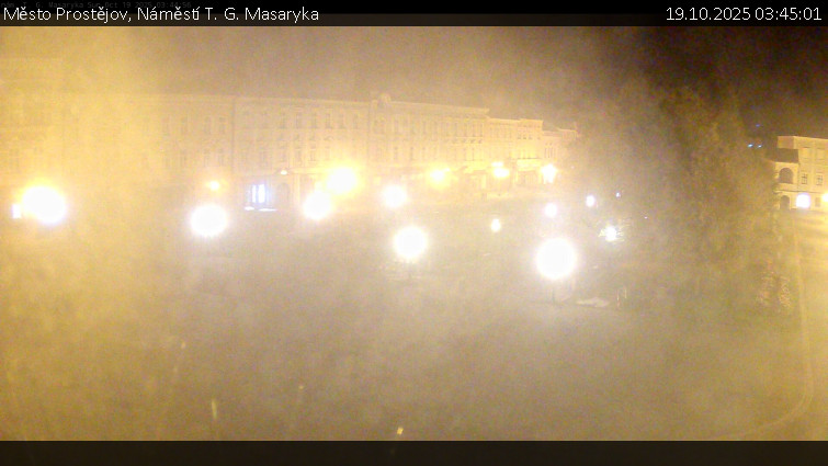 Město Prostějov - Náměstí T. G. Masaryka - 19.10.2025 v 03:45 Město Prostějov - Náměstí T. G. Masaryka - 19.10.2025 v 03:45