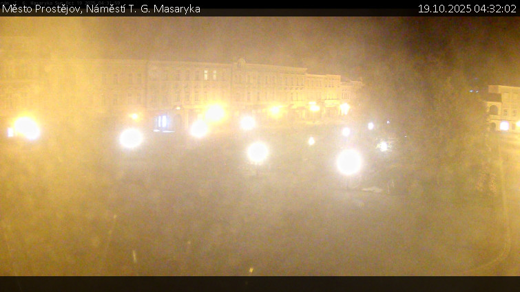 Město Prostějov - Náměstí T. G. Masaryka - 19.10.2025 v 04:32 Město Prostějov - Náměstí T. G. Masaryka - 19.10.2025 v 04:32