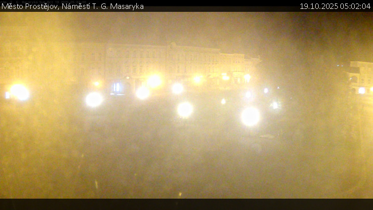 Město Prostějov - Náměstí T. G. Masaryka - 19.10.2025 v 05:02 Město Prostějov - Náměstí T. G. Masaryka - 19.10.2025 v 05:02