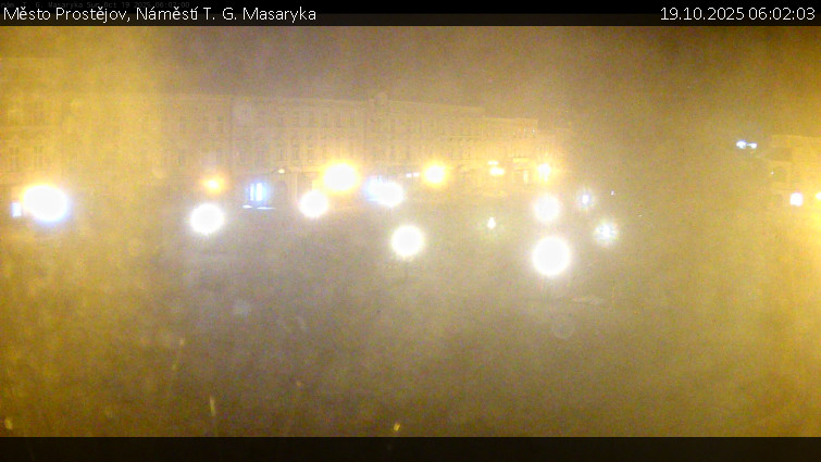 Město Prostějov - Náměstí T. G. Masaryka - 19.10.2025 v 06:02 Město Prostějov - Náměstí T. G. Masaryka - 19.10.2025 v 06:02