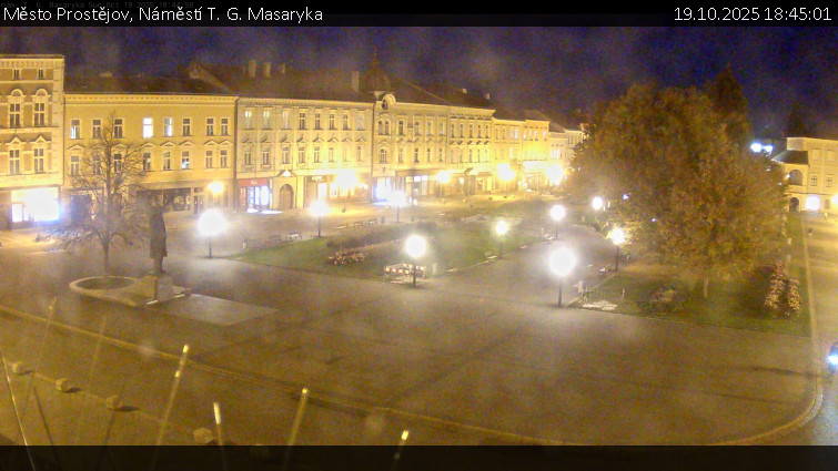 Město Prostějov - Náměstí T. G. Masaryka - 19.10.2025 v 18:45 Město Prostějov - Náměstí T. G. Masaryka - 19.10.2025 v 18:45