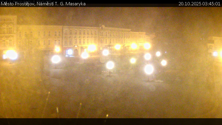 Město Prostějov - Náměstí T. G. Masaryka - 20.10.2025 v 03:45 Město Prostějov - Náměstí T. G. Masaryka - 20.10.2025 v 03:45