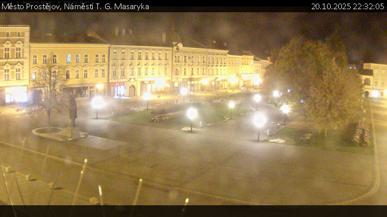 Město Prostějov - Náměstí T. G. Masaryka - 20.10.2025 v 22:32 Město Prostějov - Náměstí T. G. Masaryka - 20.10.2025 v 22:32