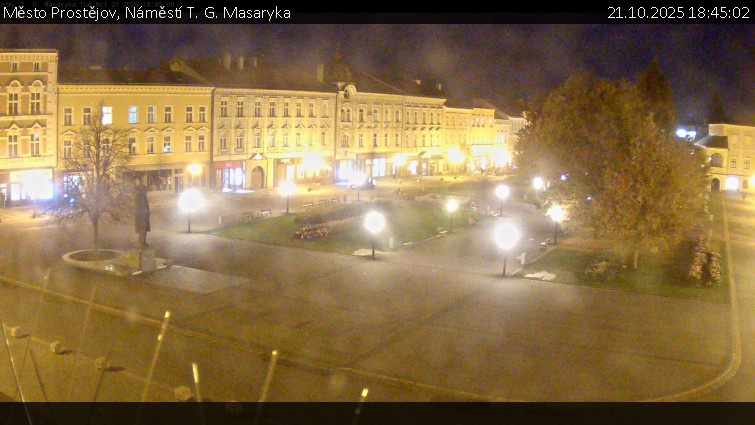 Město Prostějov - Náměstí T. G. Masaryka - 21.10.2025 v 18:45 Město Prostějov - Náměstí T. G. Masaryka - 21.10.2025 v 18:45