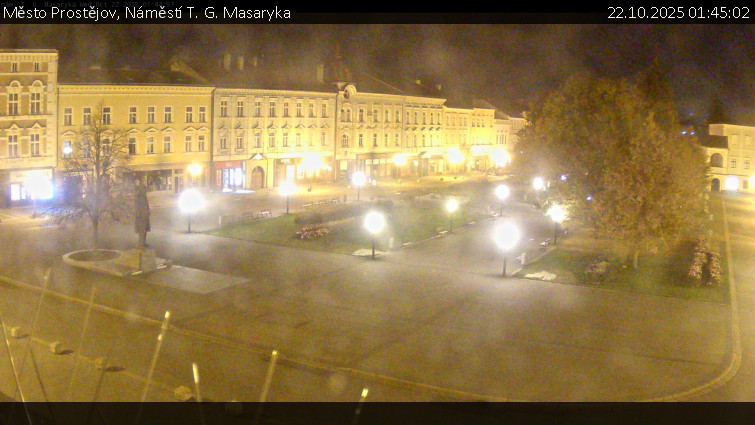 Město Prostějov - Náměstí T. G. Masaryka - 22.10.2025 v 01:45 Město Prostějov - Náměstí T. G. Masaryka - 22.10.2025 v 01:45