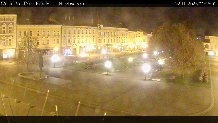 Město Prostějov - Náměstí T. G. Masaryka - 22.10.2025 v 04:45 Město Prostějov - Náměstí T. G. Masaryka - 22.10.2025 v 04:45