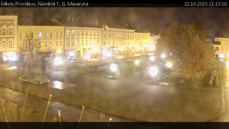 Město Prostějov - Náměstí T. G. Masaryka - 22.10.2025 v 21:15 Město Prostějov - Náměstí T. G. Masaryka - 22.10.2025 v 21:15