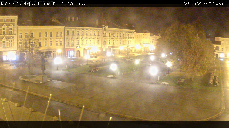 Město Prostějov - Náměstí T. G. Masaryka - 23.10.2025 v 02:45 Město Prostějov - Náměstí T. G. Masaryka - 23.10.2025 v 02:45