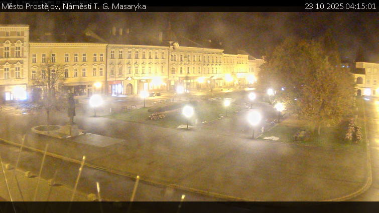 Město Prostějov - Náměstí T. G. Masaryka - 23.10.2025 v 04:15 Město Prostějov - Náměstí T. G. Masaryka - 23.10.2025 v 04:15