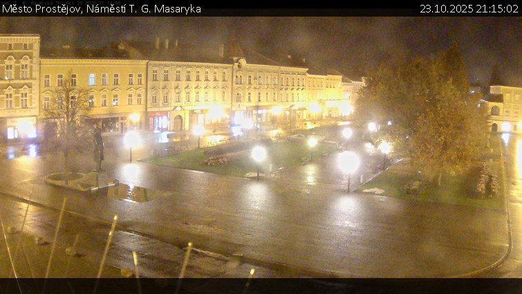 Město Prostějov - Náměstí T. G. Masaryka - 23.10.2025 v 21:15 Město Prostějov - Náměstí T. G. Masaryka - 23.10.2025 v 21:15