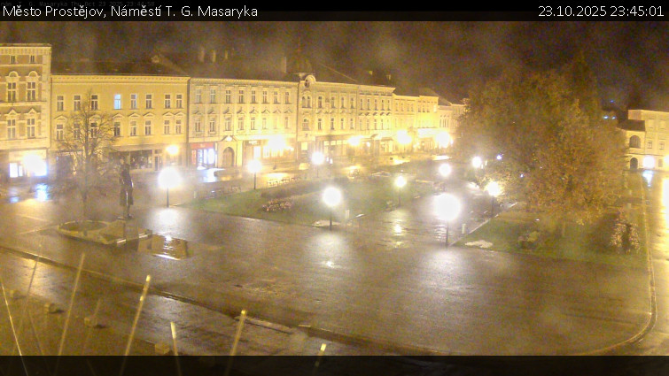 Město Prostějov - Náměstí T. G. Masaryka - 23.10.2025 v 23:45 Město Prostějov - Náměstí T. G. Masaryka - 23.10.2025 v 23:45