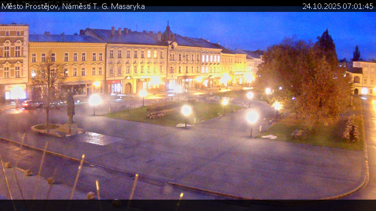 Město Prostějov - Náměstí T. G. Masaryka - 24.10.2025 v 07:01 Město Prostějov - Náměstí T. G. Masaryka - 24.10.2025 v 07:01
