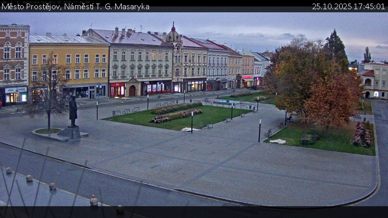 Město Prostějov - Náměstí T. G. Masaryka - 25.10.2025 v 17:45 Město Prostějov - Náměstí T. G. Masaryka - 25.10.2025 v 17:45
