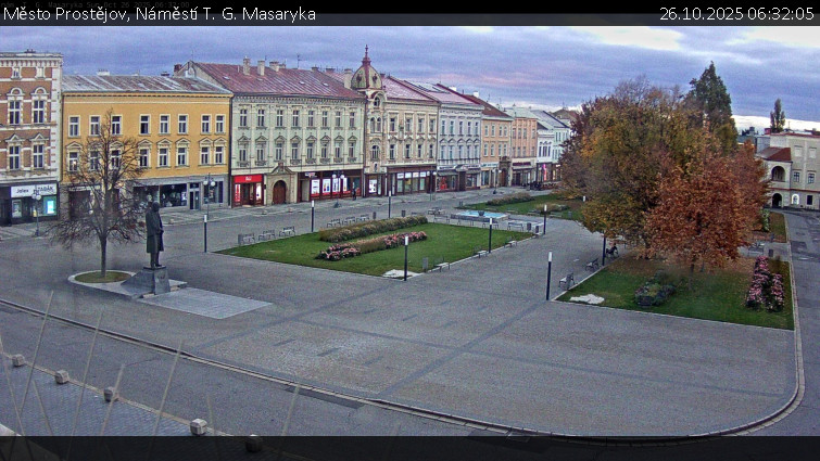 Město Prostějov - Náměstí T. G. Masaryka - 26.10.2025 v 06:32 Město Prostějov - Náměstí T. G. Masaryka - 26.10.2025 v 06:32
