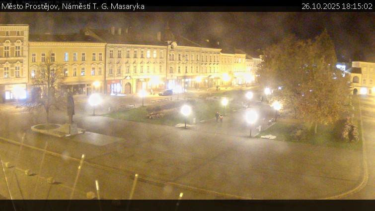 Město Prostějov - Náměstí T. G. Masaryka - 26.10.2025 v 18:15 Město Prostějov - Náměstí T. G. Masaryka - 26.10.2025 v 18:15