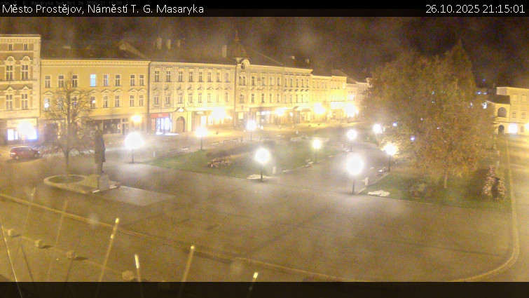 Město Prostějov - Náměstí T. G. Masaryka - 26.10.2025 v 21:15 Město Prostějov - Náměstí T. G. Masaryka - 26.10.2025 v 21:15