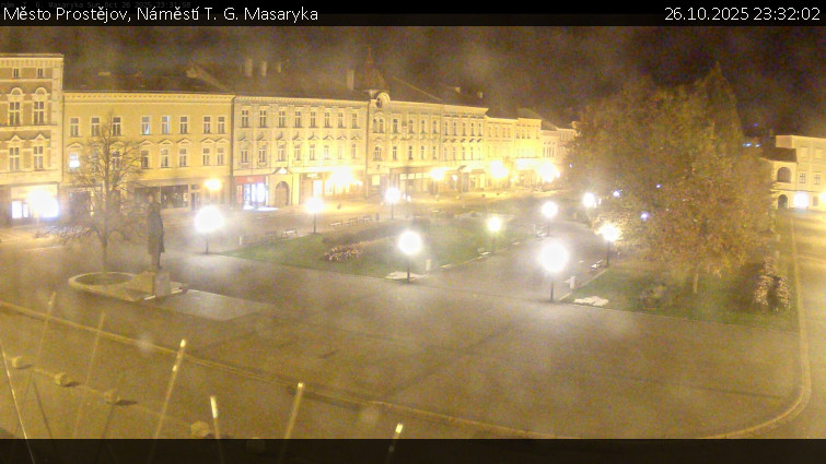 Město Prostějov - Náměstí T. G. Masaryka - 26.10.2025 v 23:32 Město Prostějov - Náměstí T. G. Masaryka - 26.10.2025 v 23:32