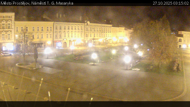 Město Prostějov - Náměstí T. G. Masaryka - 27.10.2025 v 03:15 Město Prostějov - Náměstí T. G. Masaryka - 27.10.2025 v 03:15