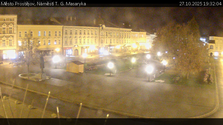 Město Prostějov - Náměstí T. G. Masaryka - 27.10.2025 v 19:32 Město Prostějov - Náměstí T. G. Masaryka - 27.10.2025 v 19:32