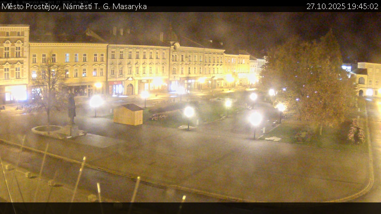 Město Prostějov - Náměstí T. G. Masaryka - 27.10.2025 v 19:45 Město Prostějov - Náměstí T. G. Masaryka - 27.10.2025 v 19:45