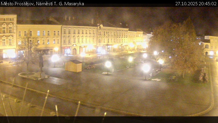 Město Prostějov - Náměstí T. G. Masaryka - 27.10.2025 v 20:45 Město Prostějov - Náměstí T. G. Masaryka - 27.10.2025 v 20:45