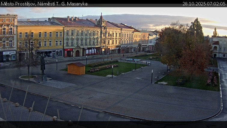 Město Prostějov - Náměstí T. G. Masaryka - 28.10.2025 v 07:02 Město Prostějov - Náměstí T. G. Masaryka - 28.10.2025 v 07:02