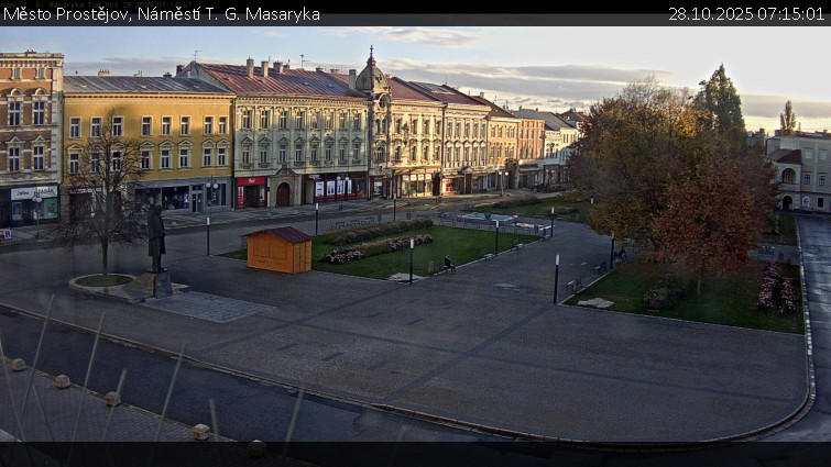 Město Prostějov - Náměstí T. G. Masaryka - 28.10.2025 v 07:15 Město Prostějov - Náměstí T. G. Masaryka - 28.10.2025 v 07:15