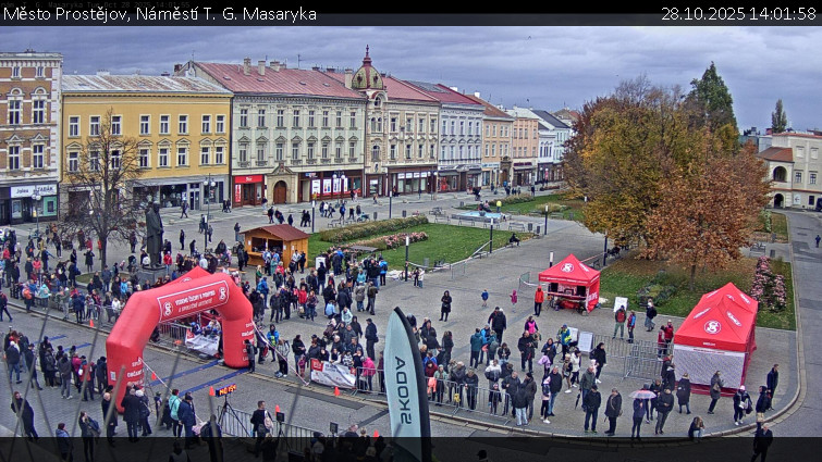 Město Prostějov - Náměstí T. G. Masaryka - 28.10.2025 v 14:01 Město Prostějov - Náměstí T. G. Masaryka - 28.10.2025 v 14:01